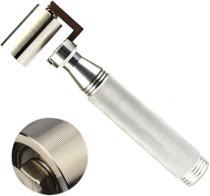 1.26 Inch Stainless Steel Seam Roller with Plastic Handle, Wallpaper Seam Roller Tool for Construction, Car Audio Sound Deadening