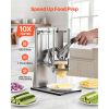 French Fry Cutter, Commercial Vegetable Chopper with 4 Blades - 1/4", 3/8", 6-Wedge Slicer & Apple Corer - Wall Mount Stainless Steel Potato Cutter