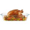 Rectangular Deep Glass Baking Dish 9"×13", 5 Qt, Oven Freezer Dishwasher Safe