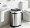 42L Stainless Steel Automatic Sensor Trash Can, Touchless Motion Sensor Garbage Bin with Lid