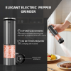 06808603 Salt & Pepper Grinder Set | 95ml Capacity | Rust-Resistant Ceramic Core | Multi-Function Grinder | SUS304 Stainless Steel | LED Lighting | Ty